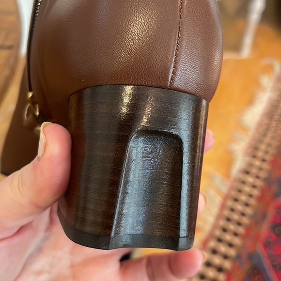 M. Gemi Italian saddle leather brown ankle boots. NWOT - Picture 6 of 11